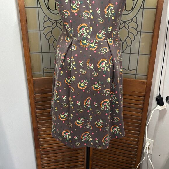 Matilda Jane Friends Forever Brown Maja Ponte Knit Dress Size L - Picture 9 of 16